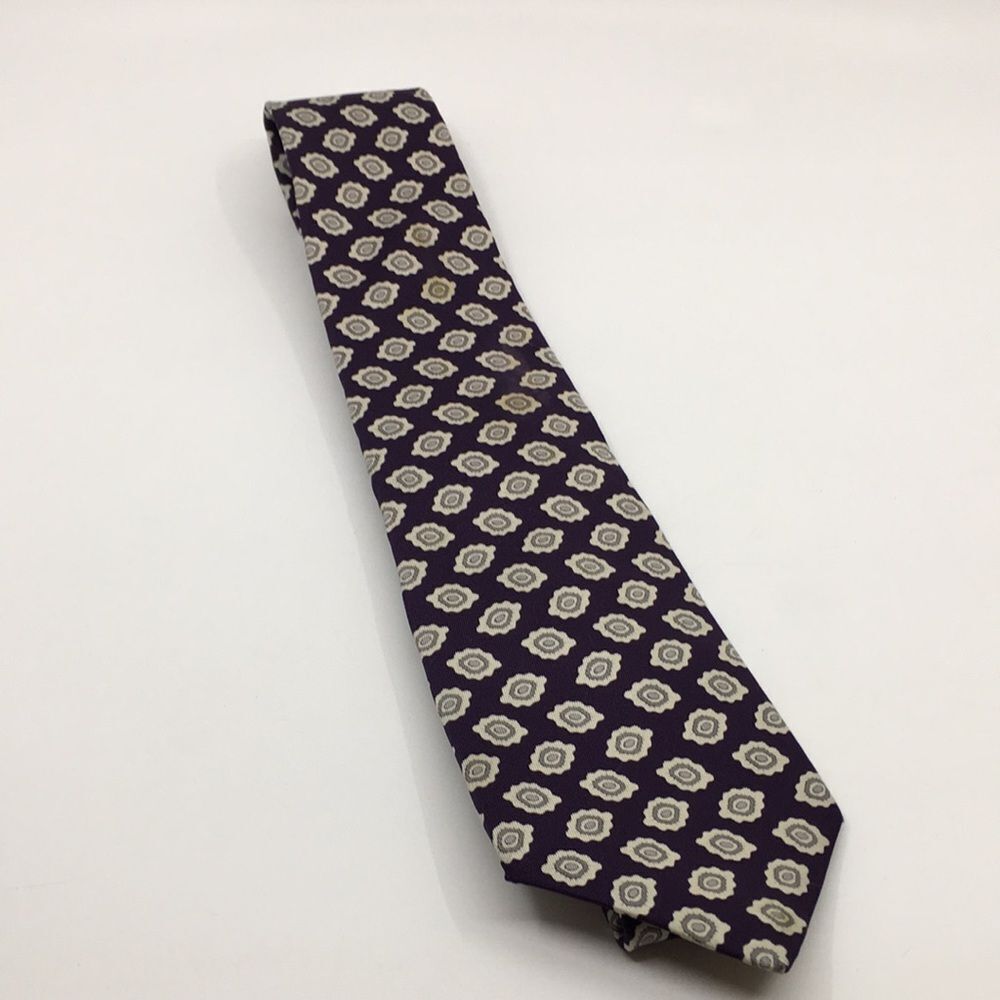 Vintage Christian Dior Silk Paisley Tie Made in USA w/ Silk Fabric from France